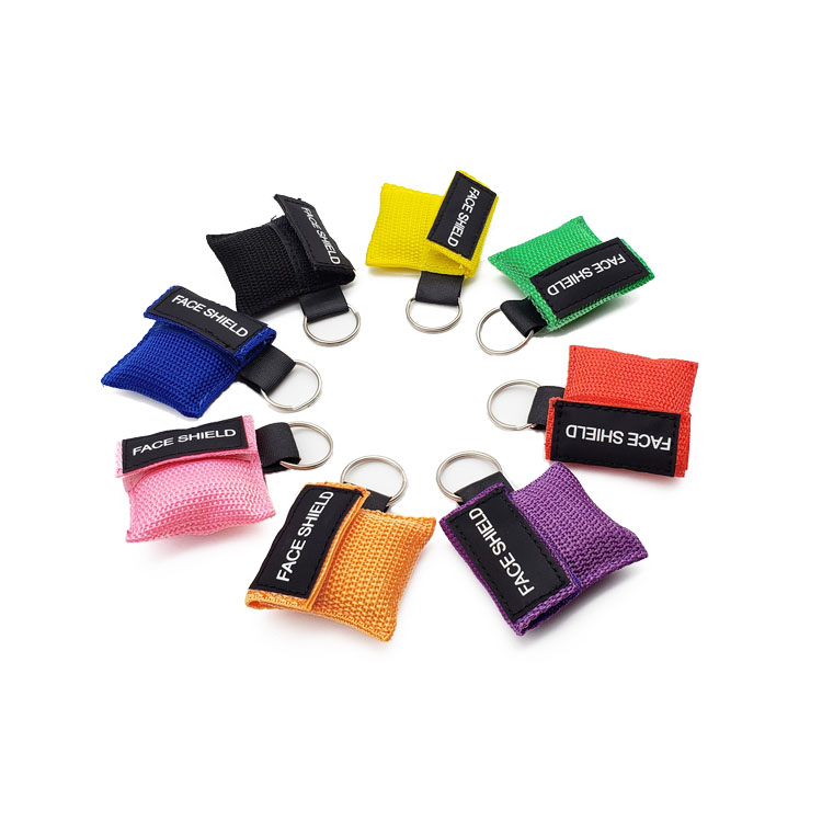 Keychain CPR Face Shields In Various Colors For Wholesale Purchase