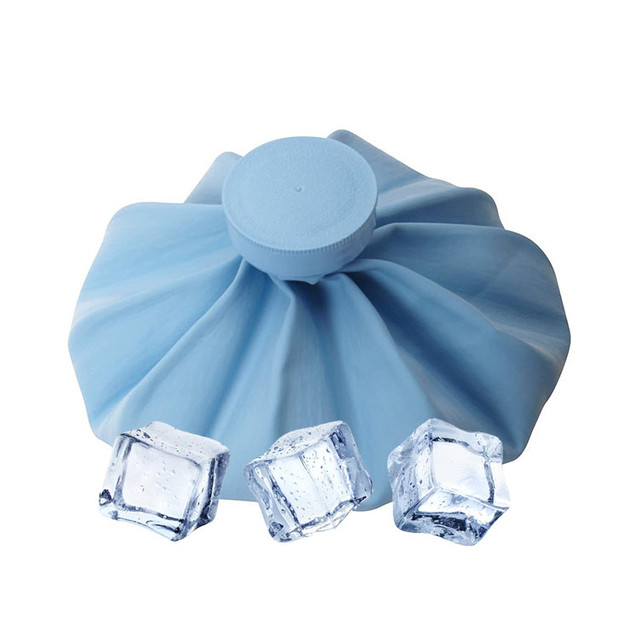 Portable Medical Latex Ice Bag With Screw Cap Sports Injury