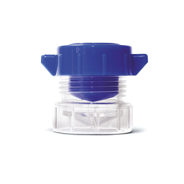 Blue Screw Type Plastic Pil Crusher With Transparent Base And Grip