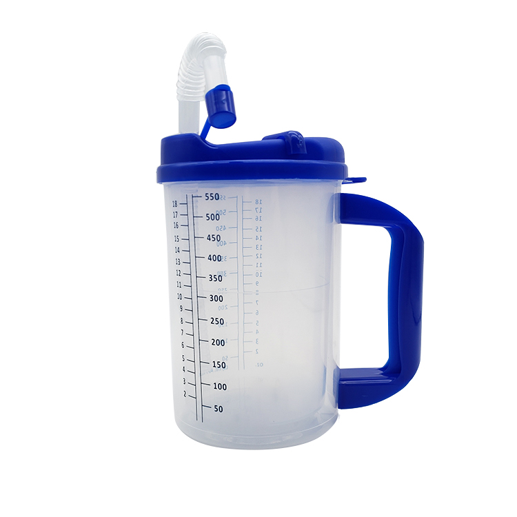 Plastic Medical Insulated Mug With Handle For Patient 